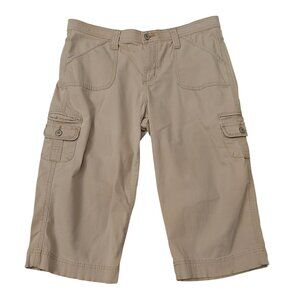 Lee Women’s Comfort Waistband Stretch Shorts - Beige, Size 12 Petite